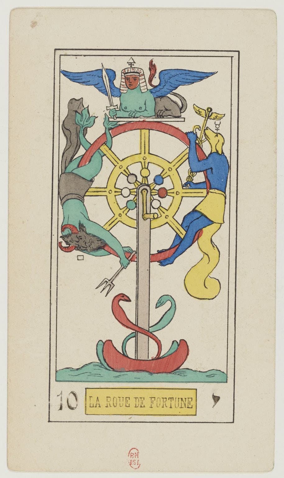 Wheel of Fortune — Wirth (Papus tradition)